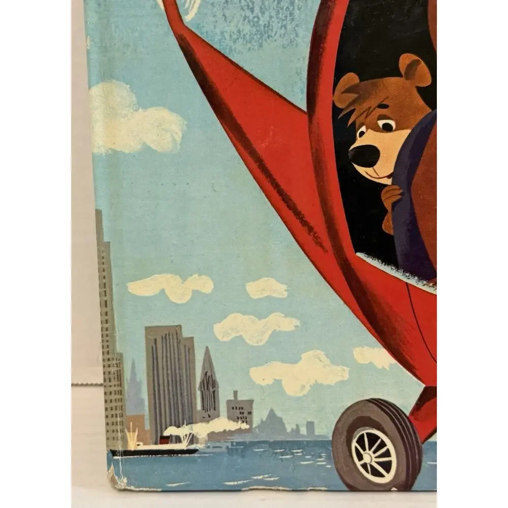Vintage 1964 Hanna-Barbera Mel Crawford HEY THERE IT'S YOGI BEAR Big Golden Book